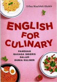 English For Culinary (Panduan Bahasa Inggris Dalam Dunia Kuliner)