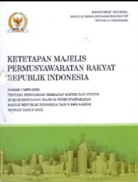 Ketetapan Majelis Permusyawaratan Rakyat Republik Indonesia