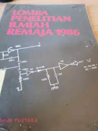 Lomba Penelitian Ilmiah Remaja 1986